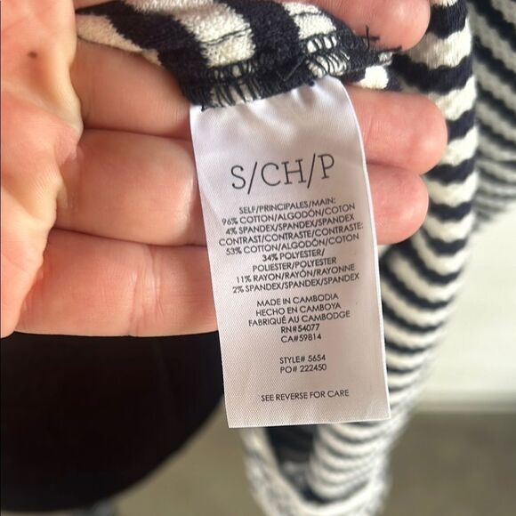 Cabi harbor jacket Blue and White Striped Jacket E - Picture 9 of 9